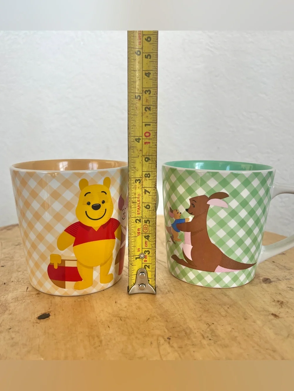 Disney Winnie the Pooh Ceramic Mug Set of 2 Kanga & Roo And Pooh